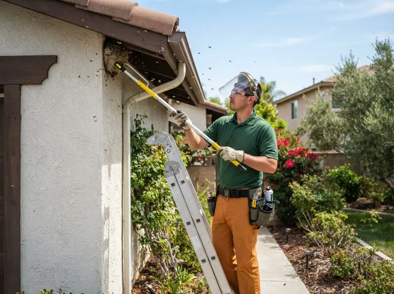 Protective Exterior Perimeter Wasp Removal in Riverside, CA